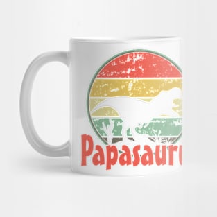 Papasaurus, papa, father, fathers day Mug